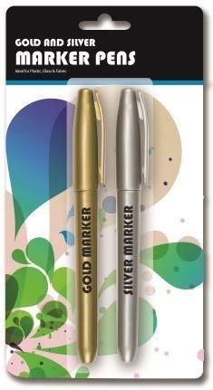 GOLD SILVER MARKER PENS. P2409 \\\P2409
