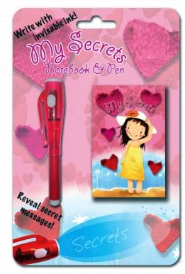 TOP SECRETS NOTEBOOK PEN GIRL DESIGN. P2489 \\\P2489