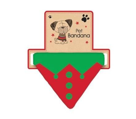 CHRISTMAS PET BANDANA ELF DESIGN. PETB_ELF \\\PETB_ELF
