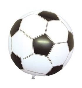 INFLATABLE FOOTBALL (BLACK  WHITE)  24IN. 009128 \\\PI009128