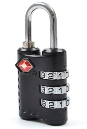 TRAVEL LOG TSA LUGGAGE COMBINATION PADLOCK. PI078356 \\\PI078356