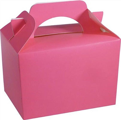 NEON PINK KID CHILDRENS PLAIN ACTIVITY FOOD BOX LOOT - 1 PC. 395703 \\\PL395703