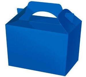 ROYAL BLUE KID CHILDRENS PLAIN ACTIVITY FOOD BOX LOOT - 1 PC 395735. 395704 \\\PL395704