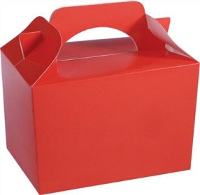 FIRE RED KID CHILDRENS PLAIN ACTIVITY FOOD BOX LOOT - 1 PC. 395707 \\\PL395707