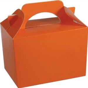 ORANGE KID CHILDRENS PLAIN ACTIVITY FOOD BOX LOOT - 1 PC. 395729 \\\PL395729