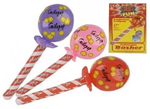 INFLATABLE SMILEY FACE LOLLIPOPS - EACH ( SEND ONLY ONE ). 009084 \\\PM009084