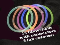 15 GLOW STICKS WITH CONNECTORS 20840. PM061700 \\\PM061700