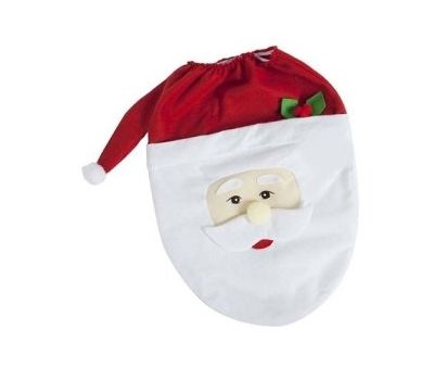 SANTA TOILET SEAT COVER WITH HAT. PM503013 \\\PM503013