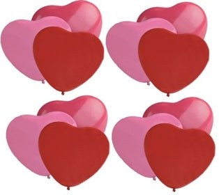 HEART SHAPE BALLOON PACK 24 PCS ASSORTED. PM543047 \\\PM543047