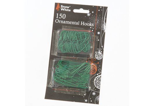 150 ORNAMENTAL CHRISTMAS DECORATION TREE HOOKS 507006. AC081849GR \\\PMS551727