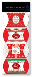 8 LUXURY GIFT POUCHES RED. POCM \\\POCM