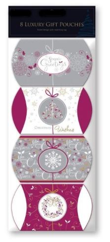 8 LUXURY GIFT POUCHES DARK PINK. POFU \\\POFU