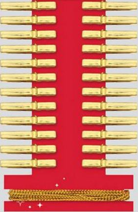 24 GOLD CHRISTMAS CARD DISPLAY HOLDER PEGS XMAS DECORATION. PPSG_GOLD \\\PPSG_GOLD