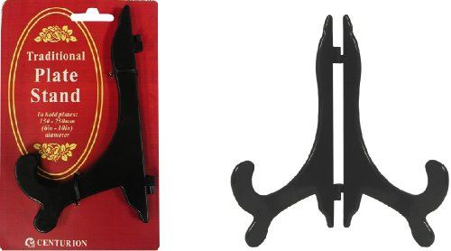 BLACK CLASSIC PLATE STAND 150MM - 250MM / 6 - 10 INCH. M2104 \\\PSB610M