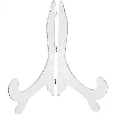 GOOD QUALITY CLEAR PLASTIC PLATE DISPLAY STAND 6 - 10 INCH PLATES - 1 PACK. M2105 \\\PSC610M