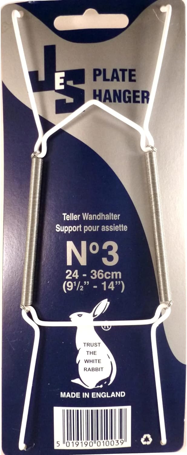 WIRE SPRING PLATE WALL HANGER HOLDERS STAND LARGE NO. 3  9.5 - 14 - 1 PC. PSNO3_1 \\\PSNO3_1