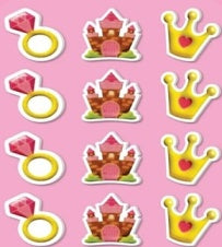 12 PRINCESS ERASERS PARTY BAG FILLER. QERA \\\QERA