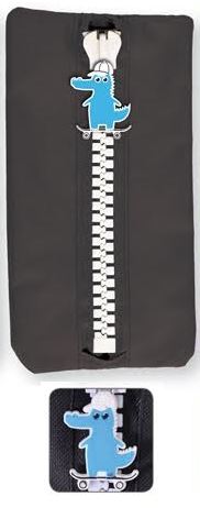PENCIL CASE RASCALS CHUNKY ZIP BLACK. RASF_BLACK \\\RASF_BLACK