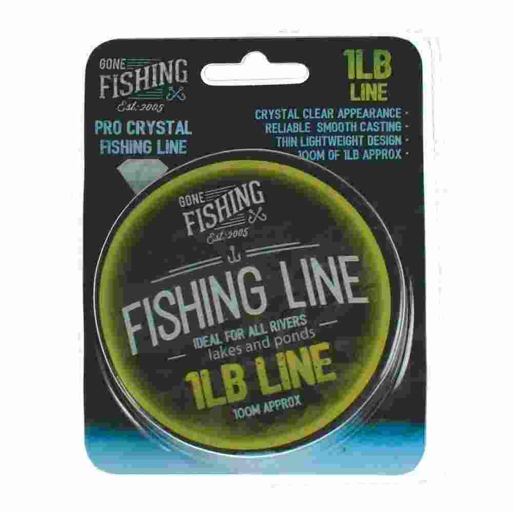 GONE FISHING - 100M 1LB PRO CRYSTAL FISHING LINE - BTRY852. RY852 \\\RY852