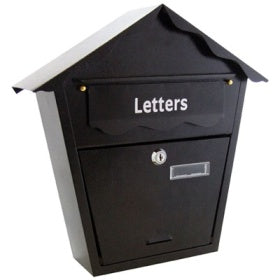METAL POST BOX BLACK. S5550 \\\S5550