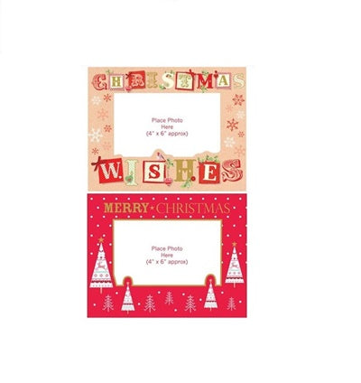 TRADITIONAL CHRISTMAS DESIGN FAMILY FRIENDS PHOTO FRAME 8/PK. SNKU_1 \\\SNKU