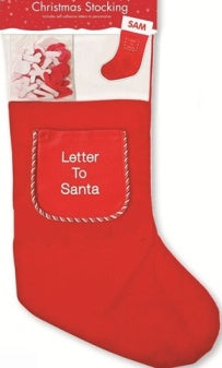 PERSONALISED CHRISTMAS STOCKING WITH LETTERS. SPLR \\\SPLR