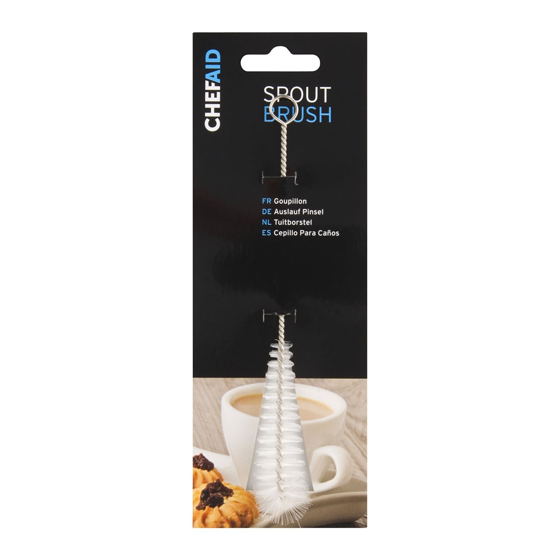 CHEF AID TEAPOT SPOUT BRUSH WITH METAL HANDLE. 10E00425 \\\SPOUT