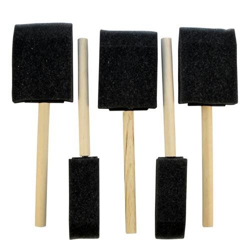 PACK OF 5 ASSORTED SIZE FOAM CRAFTING BRUSHES. AR0025 \\\ST5154