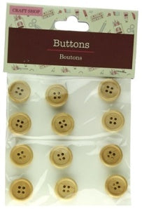 TRADIONAL WOODEN ROUND 4 HOLE BUTTONS. ST7008 \\\ST7008