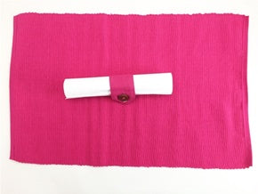PINK RIBBED COTTONTABLE PLACEMATS MAT PARTY DECORATION. SW2216 \\\SW2216