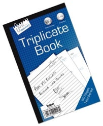 TALLON TRIPLICATE BOOK- FULL SIZE. TA4018 \\\T4018