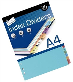 A-Z INDEX DIVIDERS - 20PK. T4059 \\\T4059