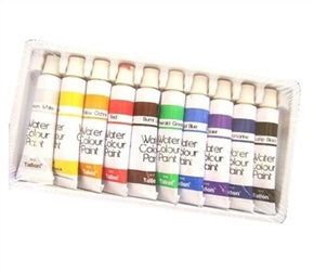 6ML WATERCOLOUR PAINTS - 10 TUBES. DGI1879 \\\T5137