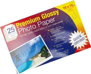 TALLON PREMIUM GLOSSY PHOTO PAPER - A6 - 25PK - 4 X 6. T5910 \\\T5910