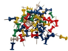 JUST STATIONERY HANGING BOX PUSH PIN (PACK OF 50). T9191 \\\T9191