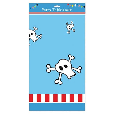CHILDRENS BIRTHDAY PARTY PLASTIC TABLE COVER 70X48 - BOYS PIRATE. TA5754 \\\TA5754
