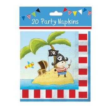 PIRATE PARTY NAPKINS 20 PACK. TA5755 \\\TA5755