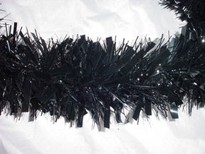 2 METER LUXURY DECORATIVE TINSEL BLACK. TA8314 \\\TA8314