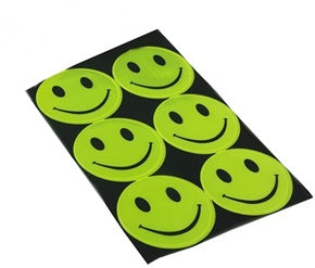 SMILEY DESIGN REFLECTIVE HIGH STICKERS. TB029 \\\TB029