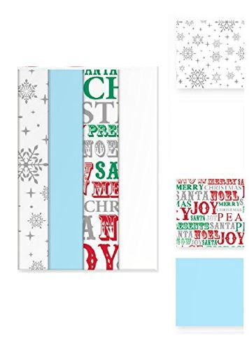 10 SHEETS TISSUE GIFT WRAP CHRISTMAS SNOWFLAKE. TICO \\\TICO