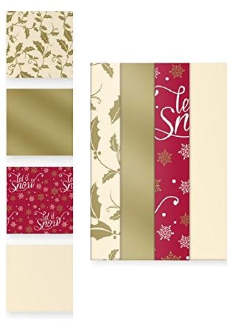 GIFTMAKER CHRISTMAS TISSUE GIFT WRAP 50CM X 50CM 10/PK. TIRP \\\TIRP