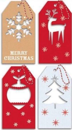 20 CHRISTMAS CRAFT GIFT TAGS. TKRF \\\TKRF