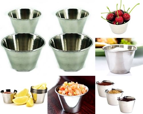 STAINLESS STEEL SAUCE CUP 4PC. TS33638 \\\TS33638