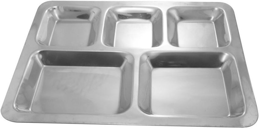 STAINLESS STEEL 5 COMPARTMENT THALI / TRAY. SS5COM TS63615 \\\TS34605
