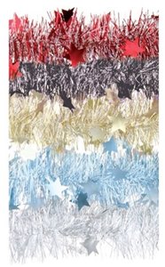 TINSEL 2M STAR SILVER CHRISTMAS. TSLV \\\TSLV