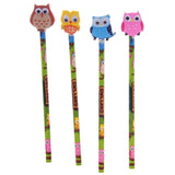 CUTE CARTOON OWL PENCIL WITH ERASER TOP. TY0452 \\\TY0452