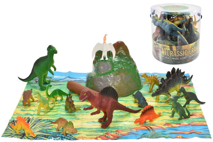 18 PC DINOSAURS IN TUB. TY0660 \\\TY660