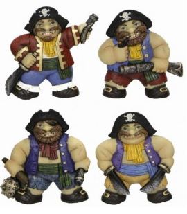 PACK OF 4 ASSORTED DESIGN PIRATE MAGNET SEND 4 DIFFERENT!. TY7245 \\\TY7245