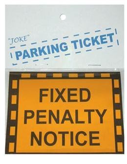 NEW JOKE PARKING TICKET FAKE PRACTICAL JOKE NOVELTY. TY7771 \\\TY7771