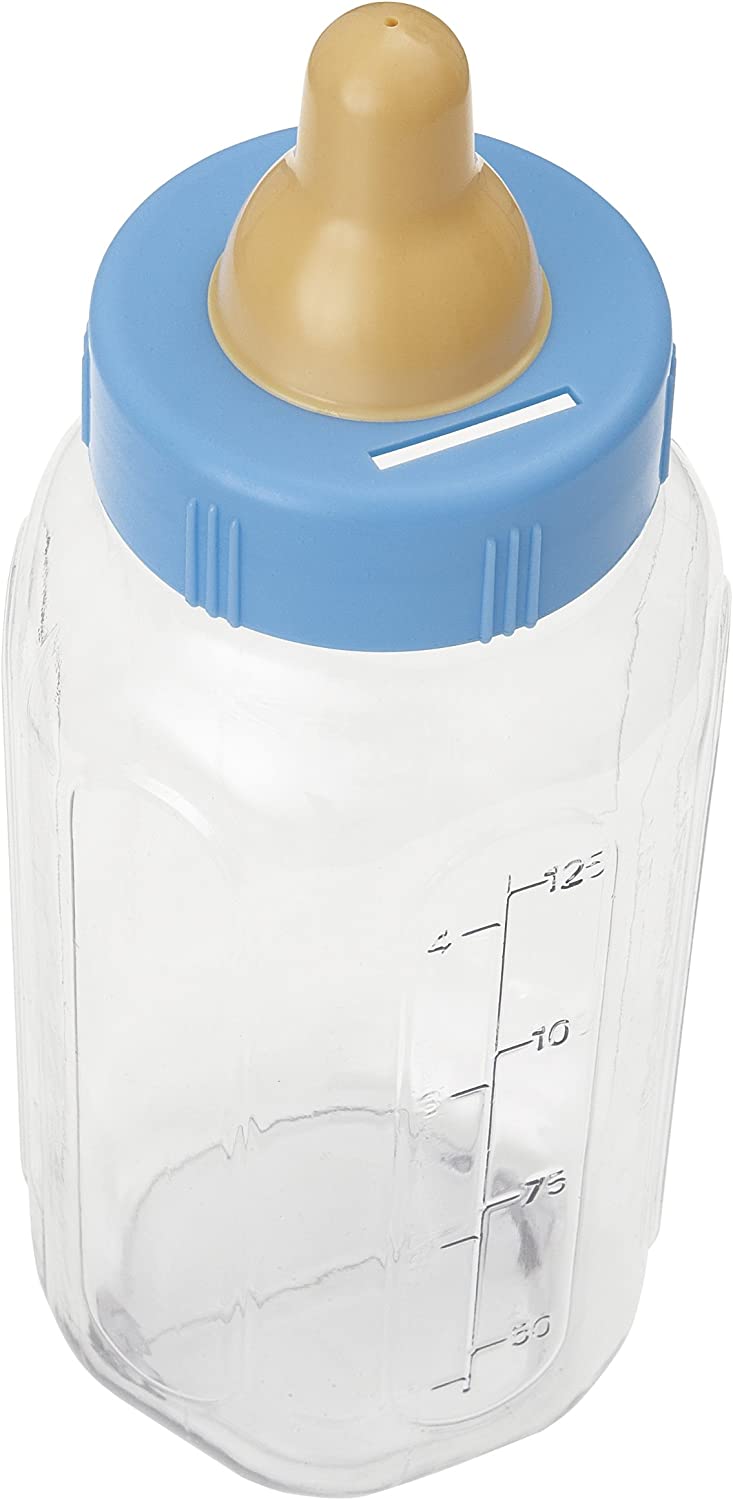 UNIQUE PARTY FAVOR BOTTLE BANKS 11" - BLUE. UNI13584 \\\UNI13584